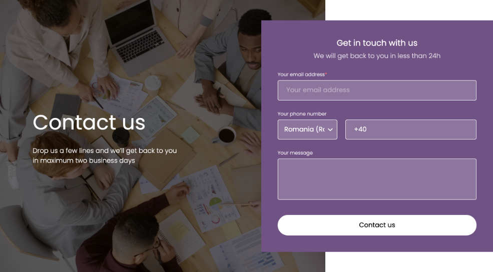 Header - Side Small Form