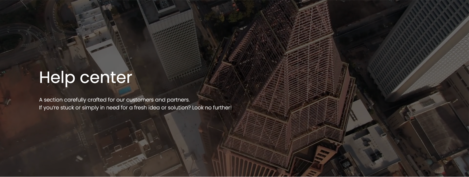 Video Background Section