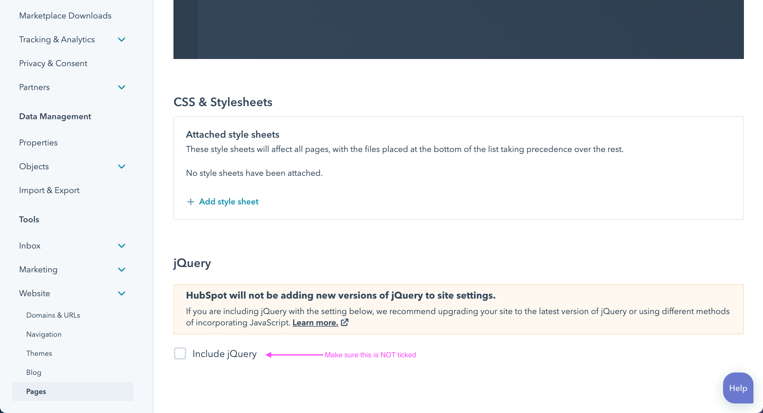 disable-jquery-astack-hubspot-theme