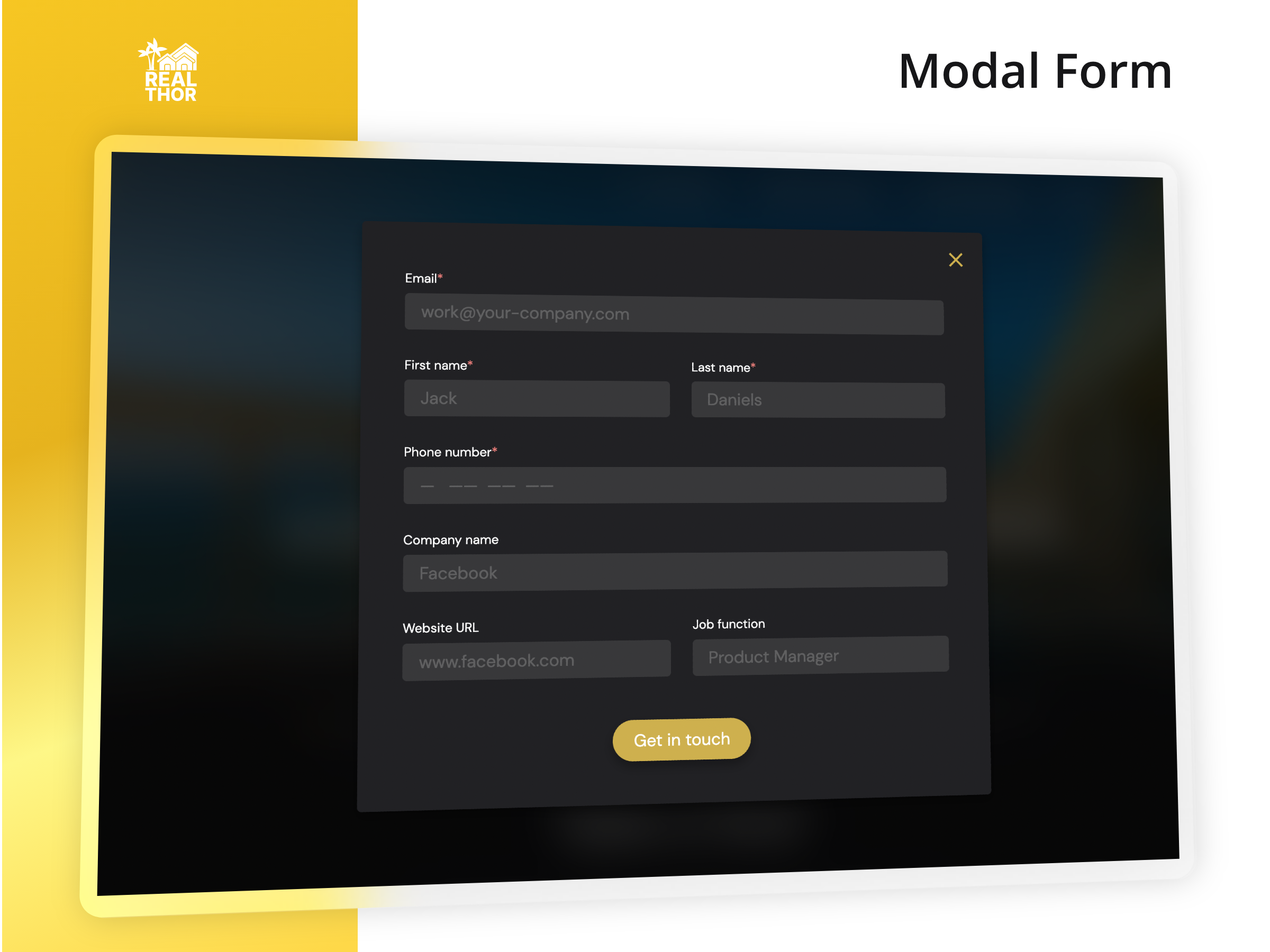 Modal forms